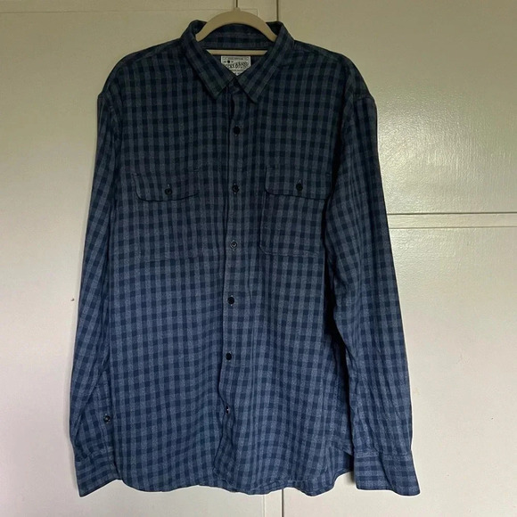 Lucky Brand Men’s Saturday Stretch Long Sleeve Flannel Shirt Size XL Button Up - Picture 1 of 14
